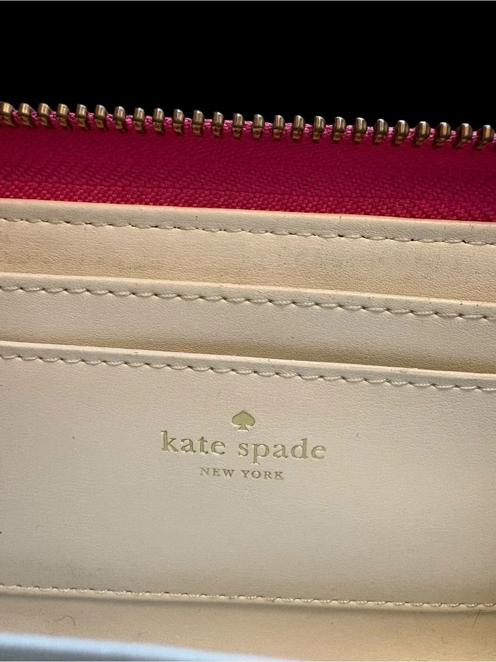 kate spade Hot Pink Perforated Wristlet Clutch
